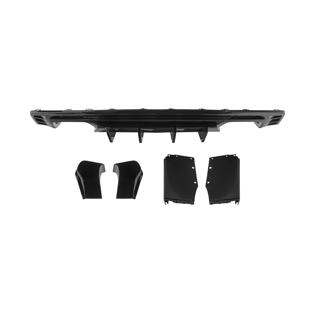 2016-2024 Chevrolet Camaro EOS Performance Track Style Rear Bumper Diffuser Glossy Black DIFF-1450-V2-ABS