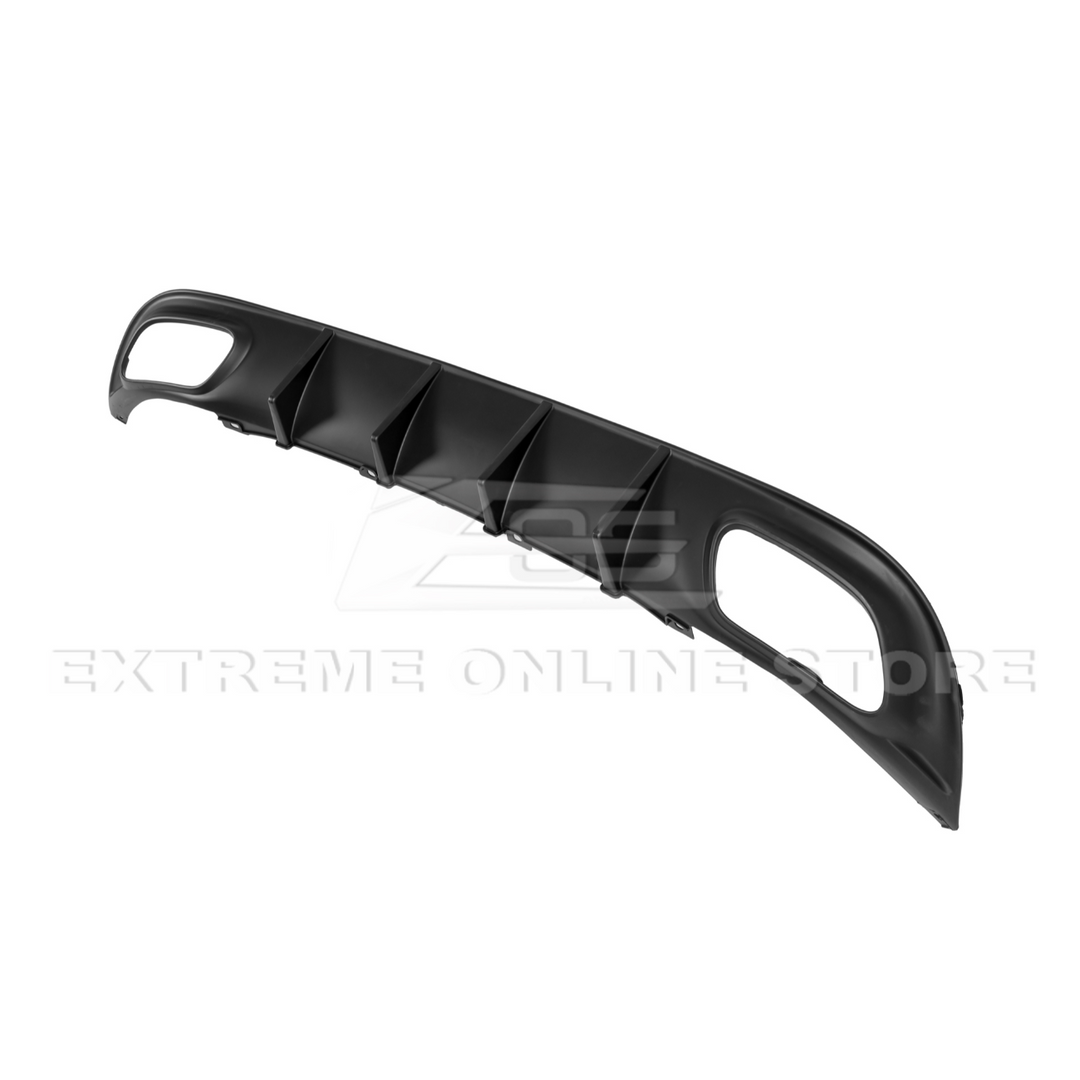 Dodge Charger Base SRT Style Rear Bumper Dual Exhaust Diffuser