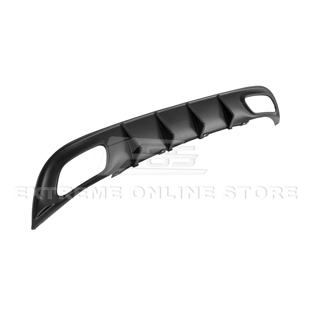 Dodge Charger Base SRT Style Rear Bumper Dual Exhaust Diffuser