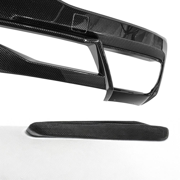 Corvette C8 Carbon Fiber Rear Bumper Lower Diffuser Carbon Fiber DIFF-598-BKCF