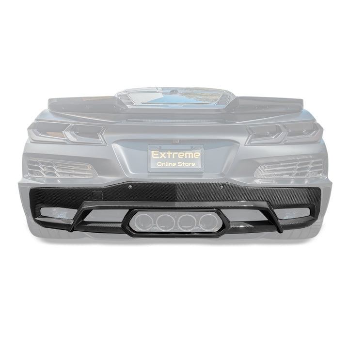 Corvette C8 Z06 / E-Ray DRY CARBON FIBER Rear Diffuser
