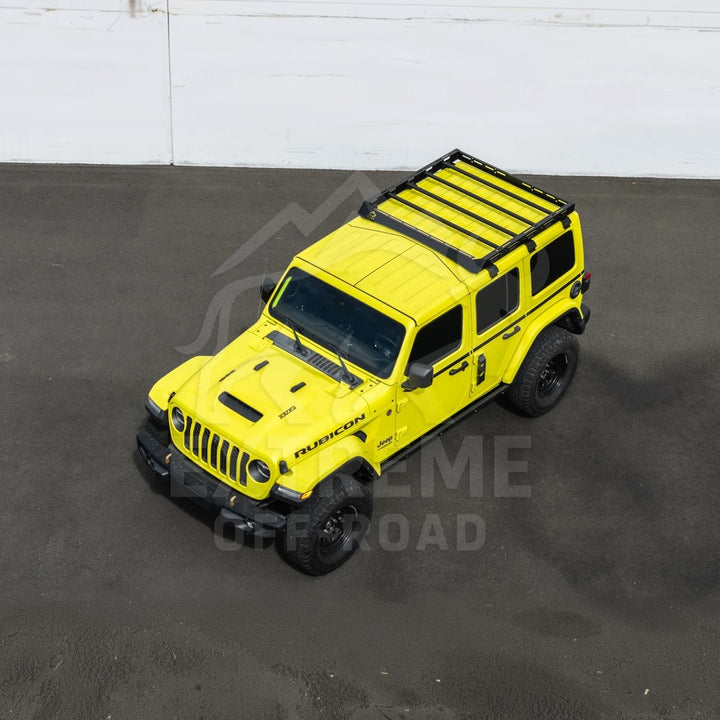 2018-Up Jeep Wrangler JL Carbon Steel Black Top Roof Cargo Rack