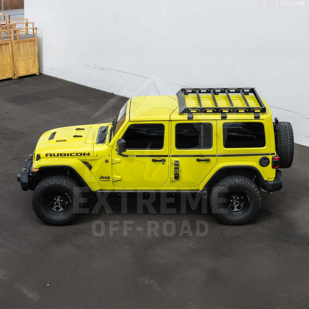 2018-Up Jeep Wrangler JL Carbon Steel Black Top Roof Cargo Rack