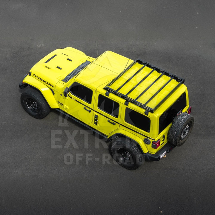 2018-Up Jeep Wrangler JL Carbon Steel Black Top Roof Cargo Rack