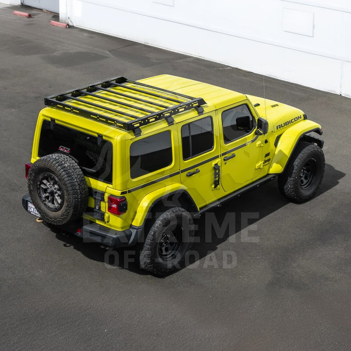 2018-Up Jeep Wrangler JL Carbon Steel Black Top Roof Cargo Rack