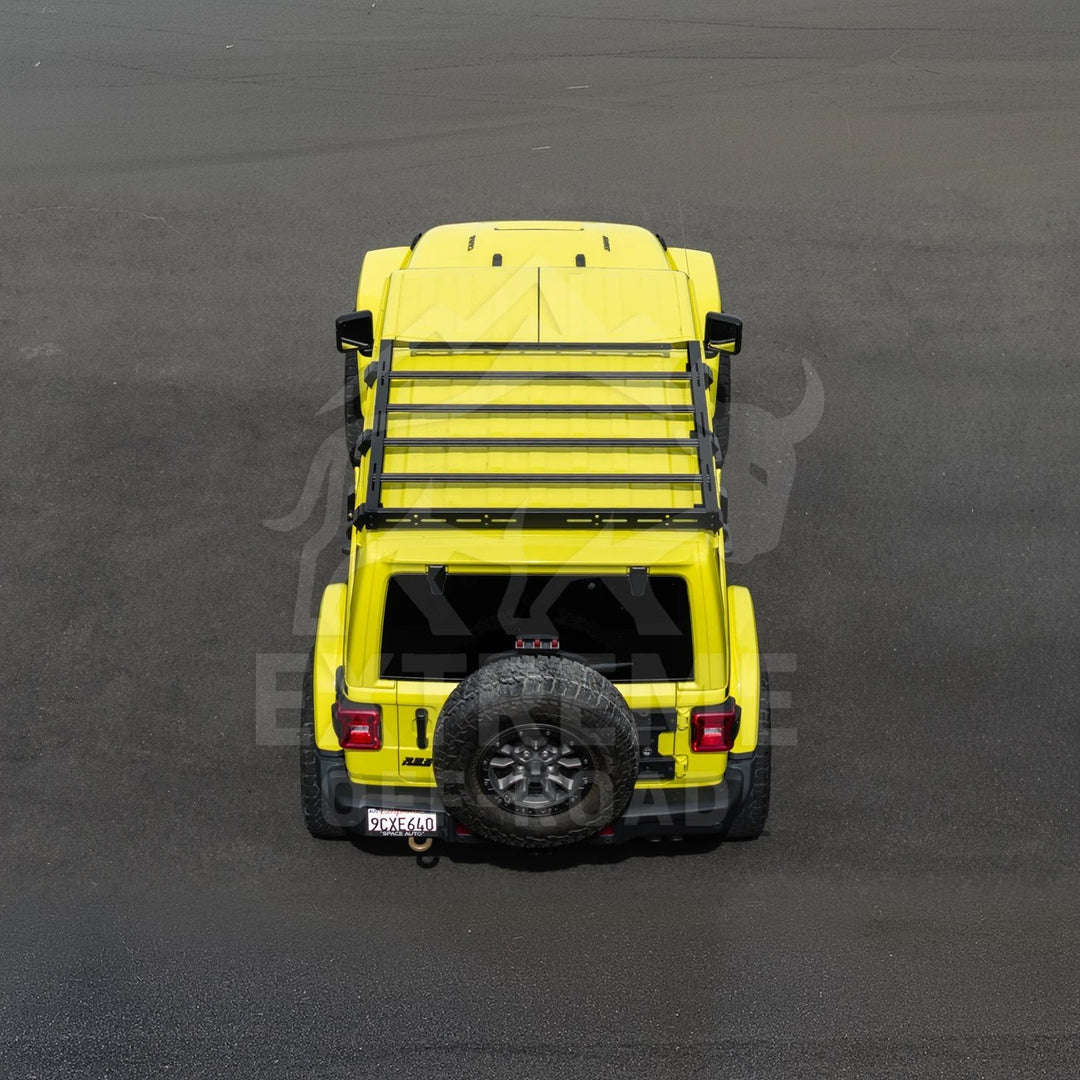 2018-Up Jeep Wrangler JL Carbon Steel Black Top Roof Cargo Rack