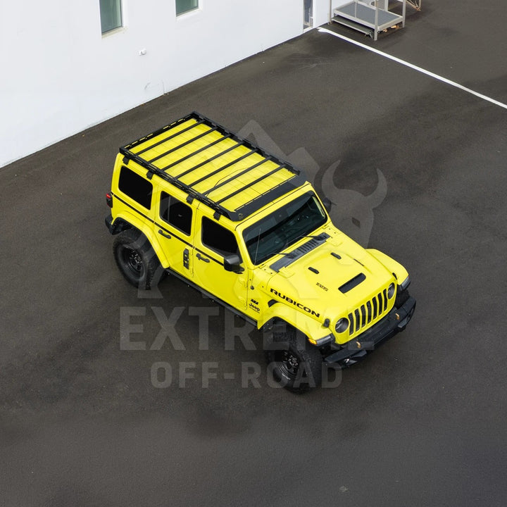 2018-Up Jeep Wrangler JL Carbon Steel Black Top Roof Cargo Rack