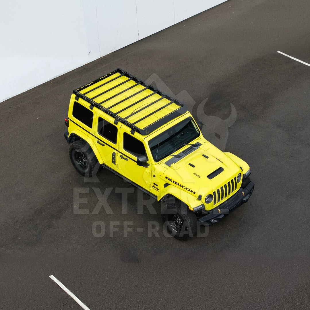 2018-Up Jeep Wrangler JL Carbon Steel Black Top Roof Cargo Rack