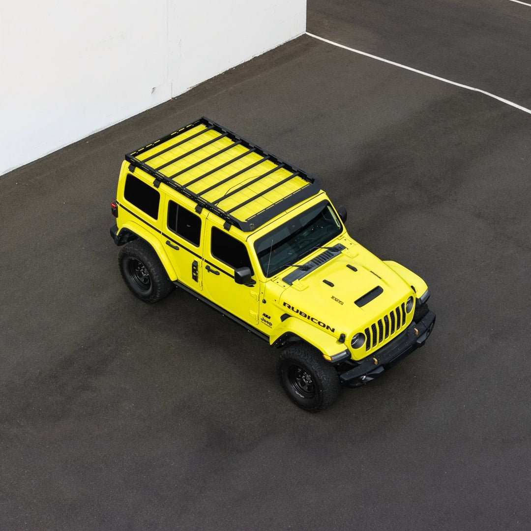 2018-Up Jeep Wrangler JL Carbon Steel Black Top Roof Cargo Rack