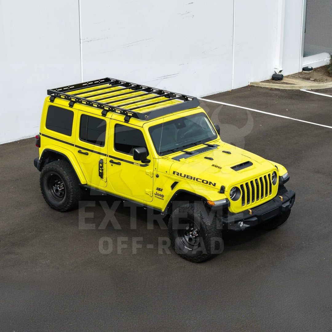 2018-Up Jeep Wrangler JL Carbon Steel Black Top Roof Cargo Rack