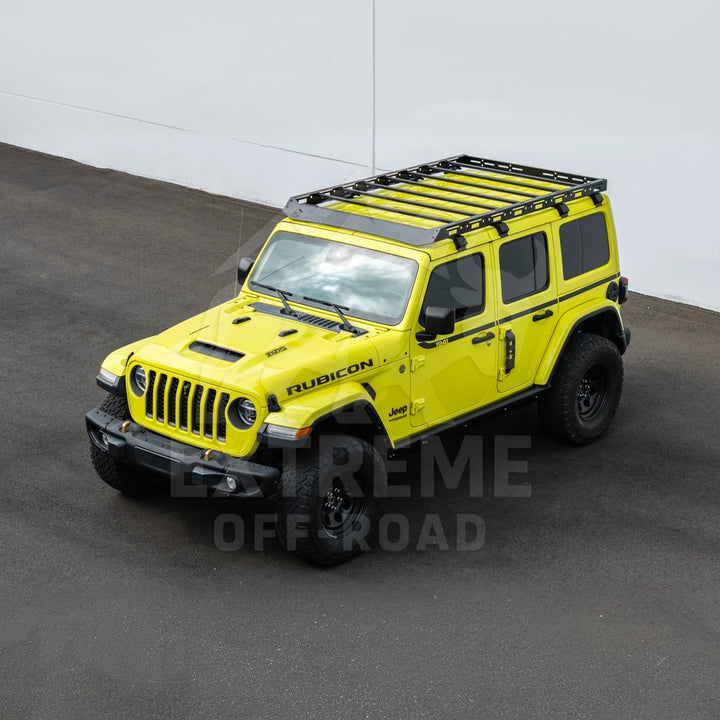 2018-Up Jeep Wrangler JL Carbon Steel Black Top Roof Cargo Rack