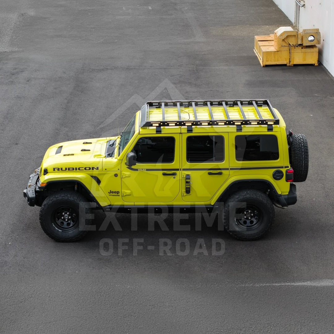 2018-Up Jeep Wrangler JL Carbon Steel Black Top Roof Cargo Rack