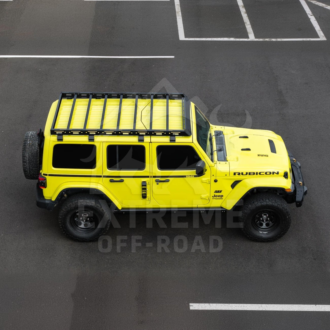 2018-Up Jeep Wrangler JL Carbon Steel Black Top Roof Cargo Rack