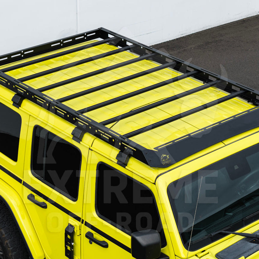 2018-Up Jeep Wrangler JL Carbon Steel Black Top Roof Cargo Rack