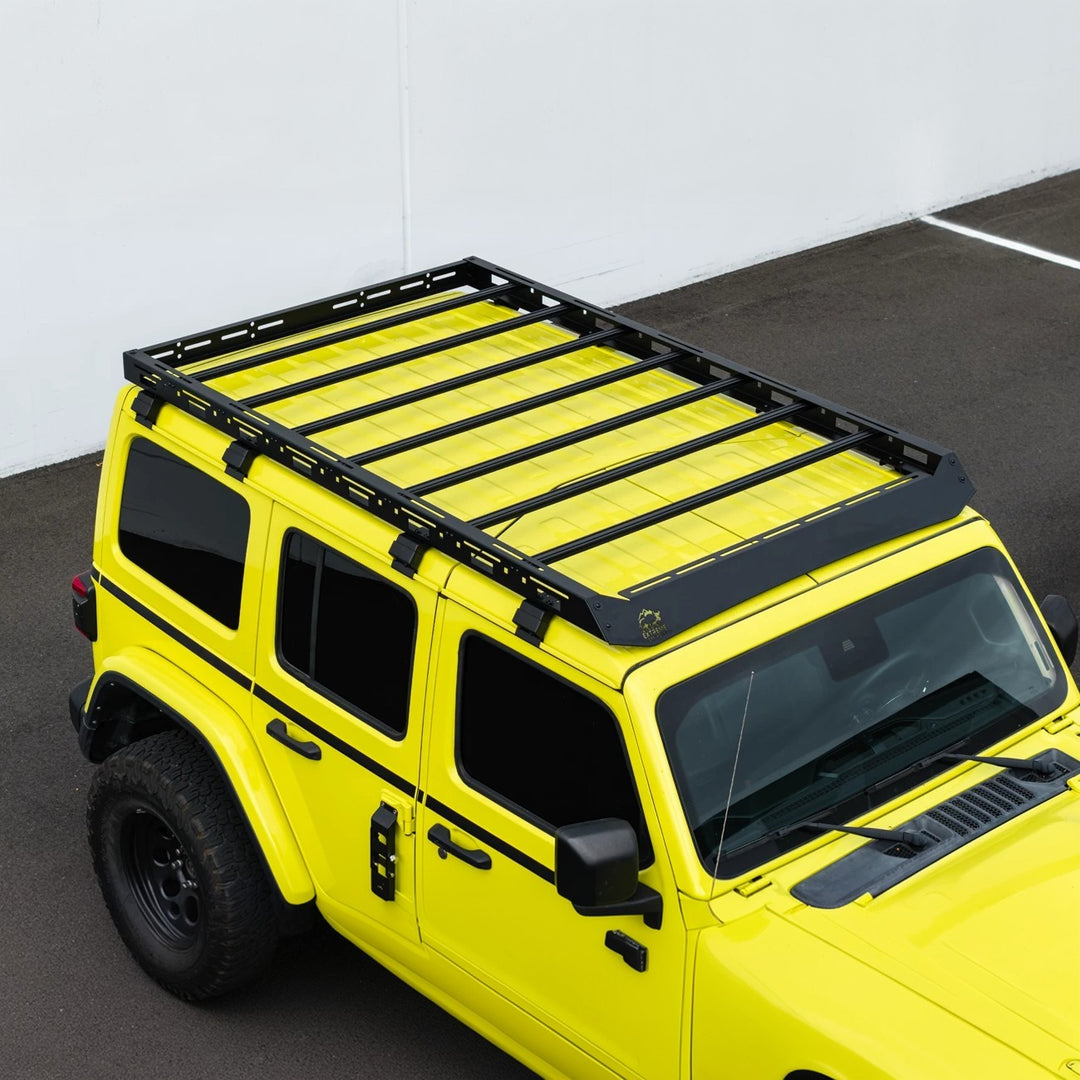 2018-Up Jeep Wrangler JL Carbon Steel Black Top Roof Cargo Rack