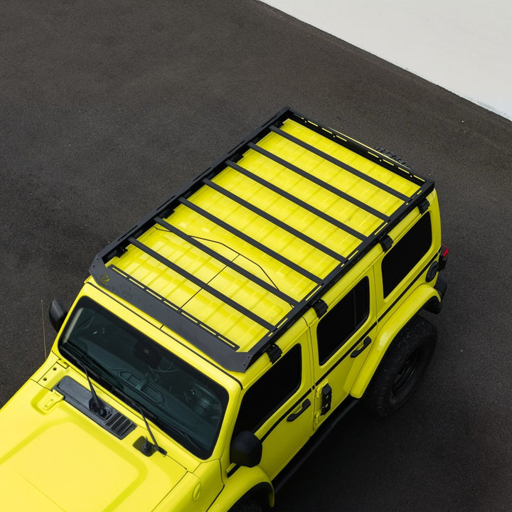 2018-Up Jeep Wrangler JL Carbon Steel Black Top Roof Cargo Rack