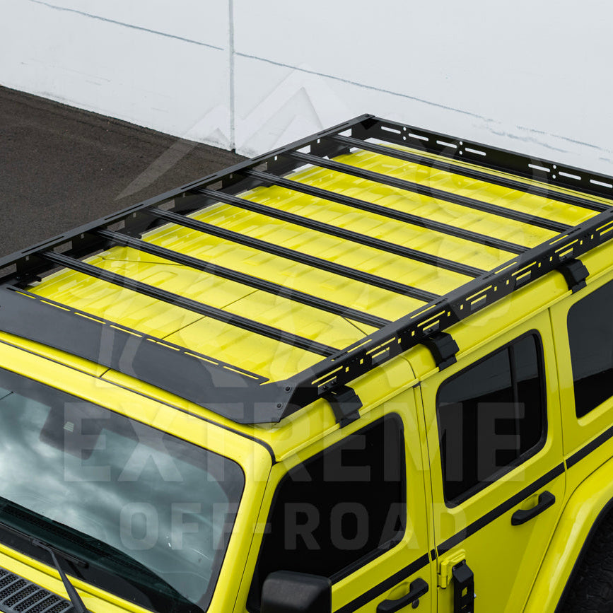 2018-Up Jeep Wrangler JL Carbon Steel Black Top Roof Cargo Rack