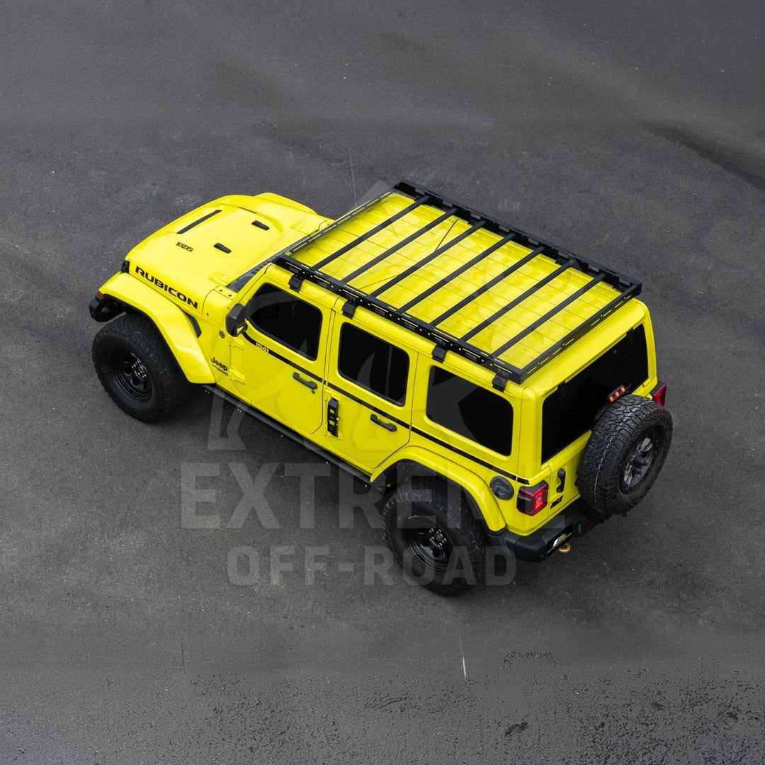2018-Up Jeep Wrangler JL Carbon Steel Black Top Roof Cargo Rack