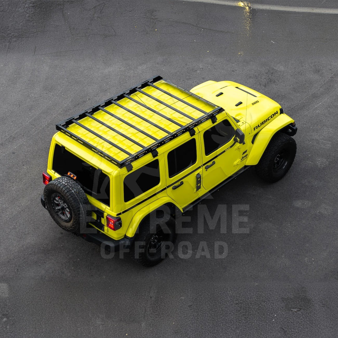 2018-Up Jeep Wrangler JL Carbon Steel Black Top Roof Cargo Rack