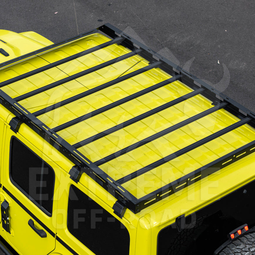 2018-Up Jeep Wrangler JL Carbon Steel Black Top Roof Cargo Rack