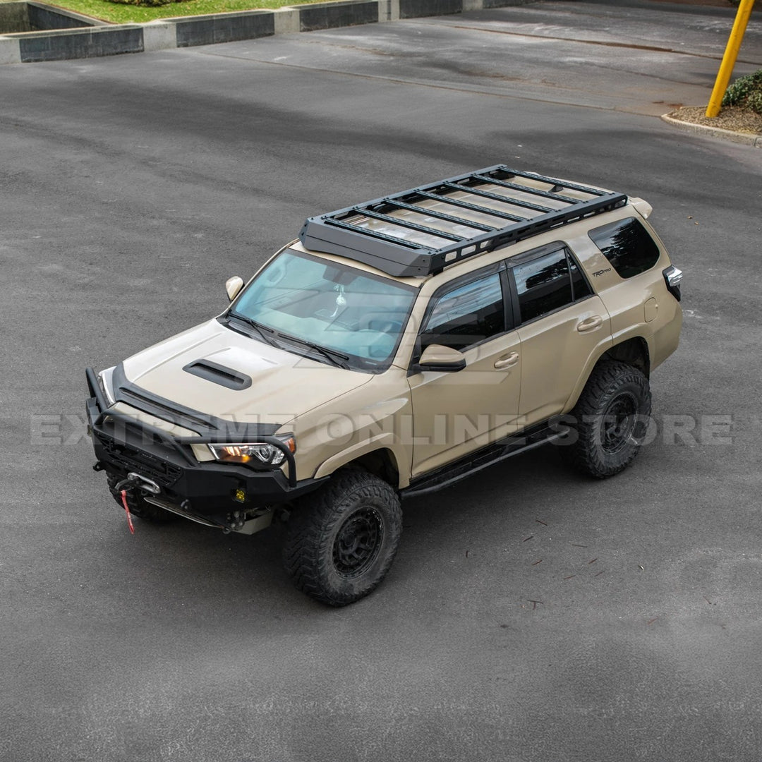 2010-24 Toyota 4Runner V2 Carbon Steel Black Top Roof Rack Cargo Carrier