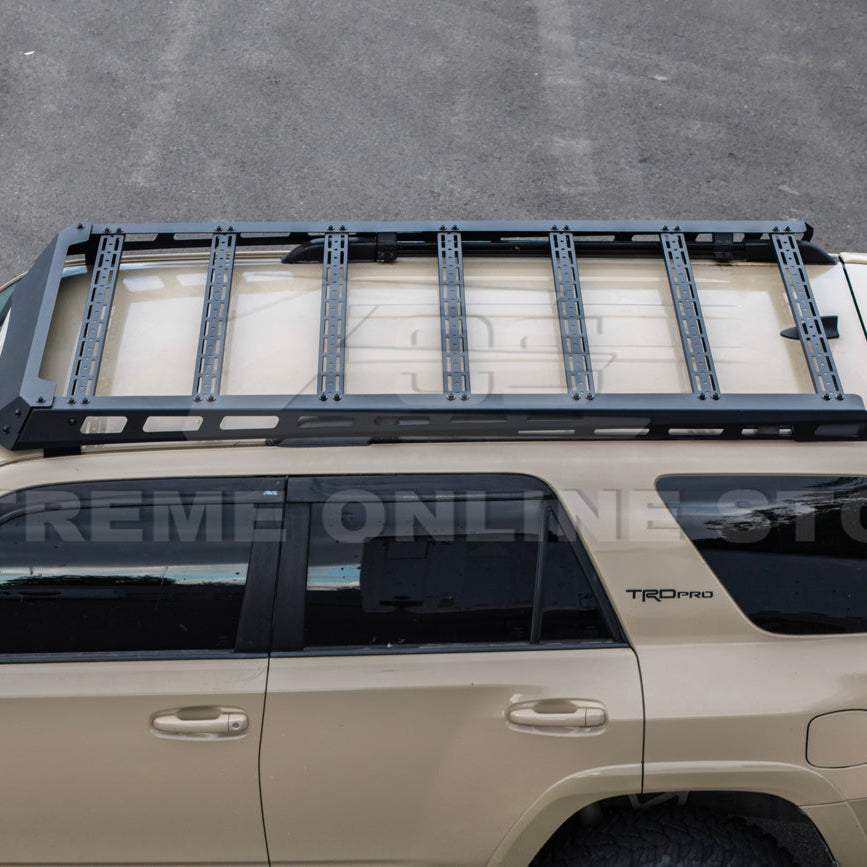 2010-24 Toyota 4Runner V2 Carbon Steel Black Top Roof Rack Cargo Carrier