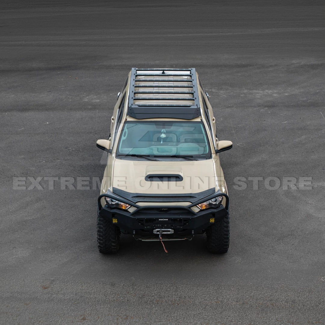 2010-24 Toyota 4Runner V2 Carbon Steel Black Top Roof Rack Cargo Carrier
