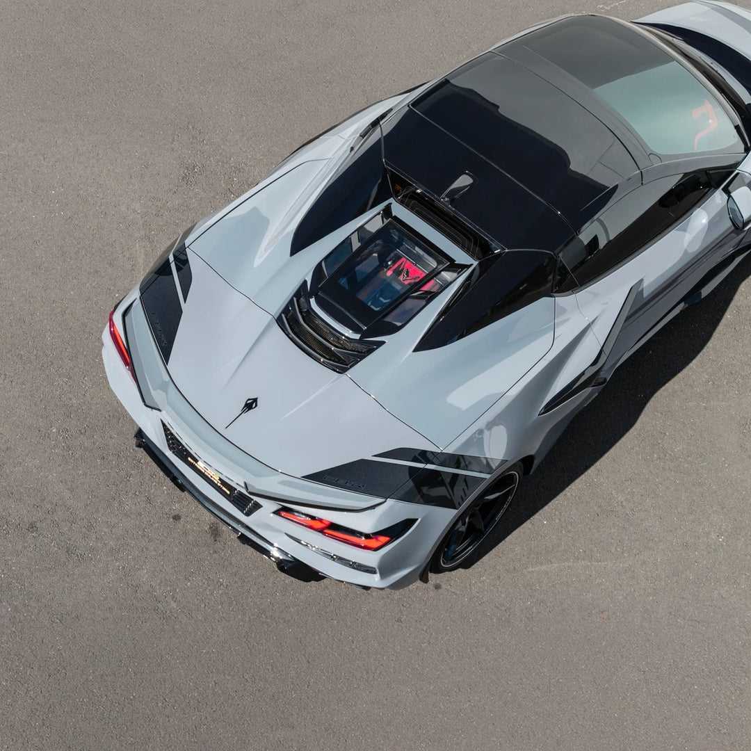 2020-Up Corvette C8 Convertible | EOS Performance Rear Hatch Upper HTC Tonneau Window Inserts