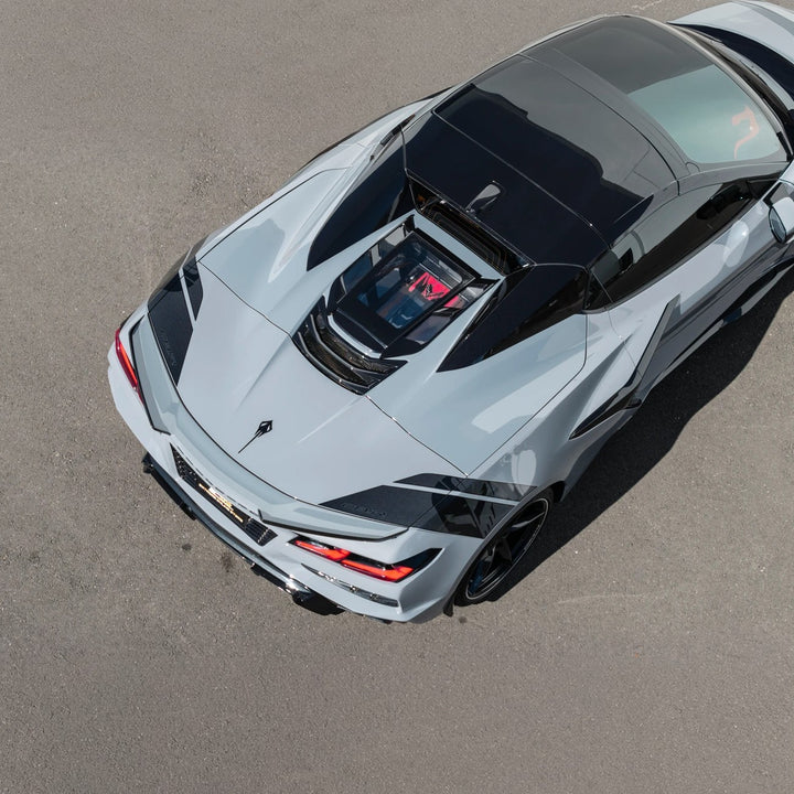 2020-Up Corvette C8 Convertible | EOS Performance Rear Hatch Upper HTC Tonneau Window Inserts