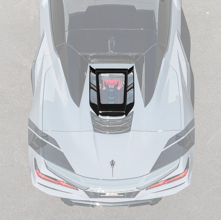 2020-Up Corvette C8 Convertible Rear Hatch Upper HTC Tonneau Window Inserts