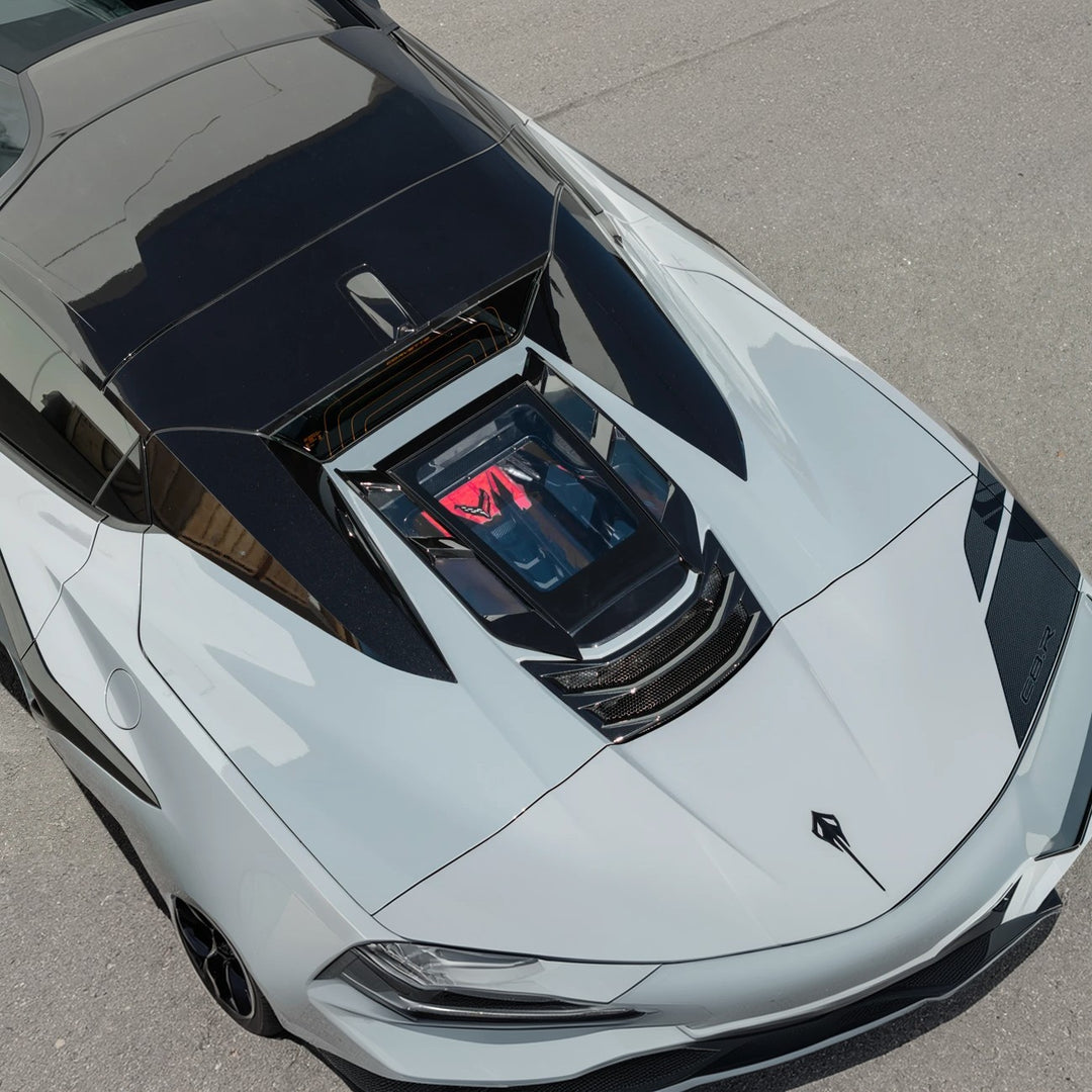 2020-Up Corvette C8 Convertible | EOS Performance Rear Hatch Upper HTC Tonneau Window Inserts
