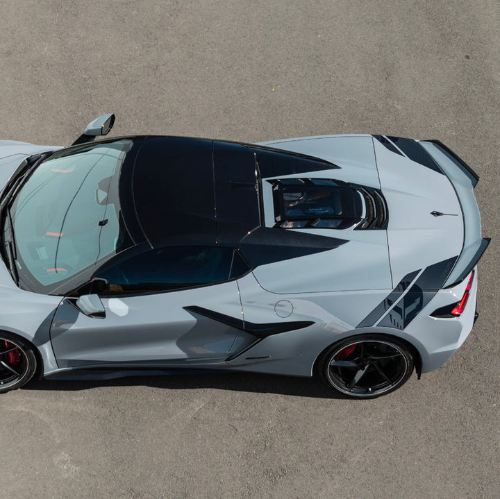 2020-Up Corvette C8 Convertible Rear Hatch Upper HTC Tonneau Window Inserts