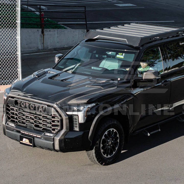 2022-Up Toyota Tundra | EOS CARBON FIBER Front Vented Hood Cover w/ Side Vent