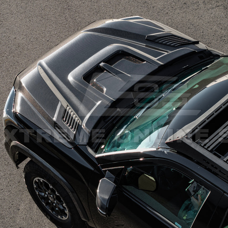 2022-Up Toyota Tundra | EOS CARBON FIBER Front Vented Hood Cover w/ Side Vent