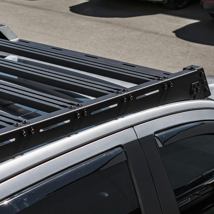 2024-Up Ford Ranger Carbon Steel Black Top Roof Rack Cargo Carrier