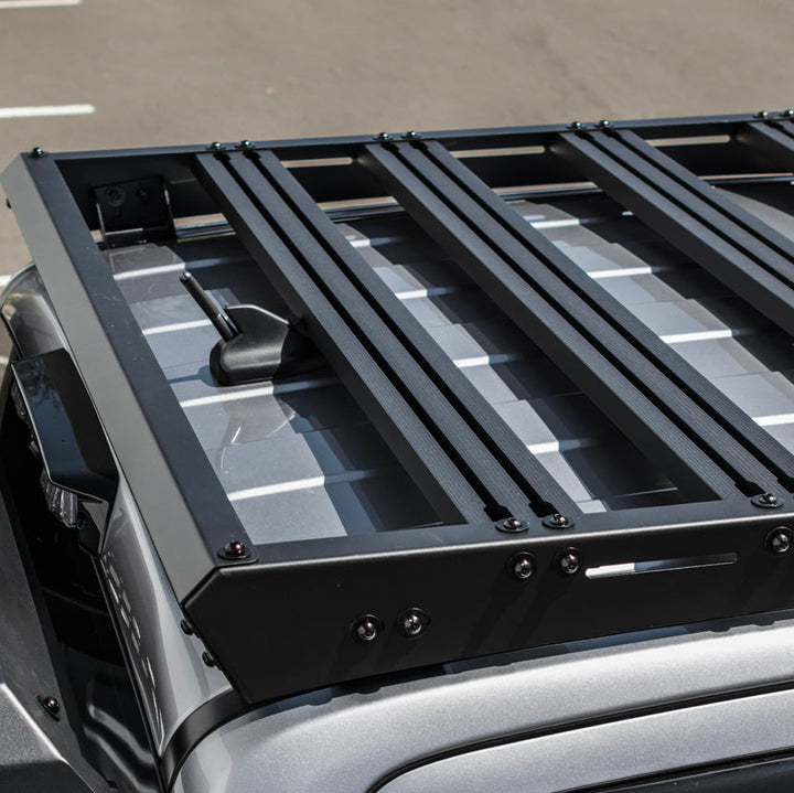 2024-Up Ford Ranger Carbon Steel Black Top Roof Rack Cargo Carrier