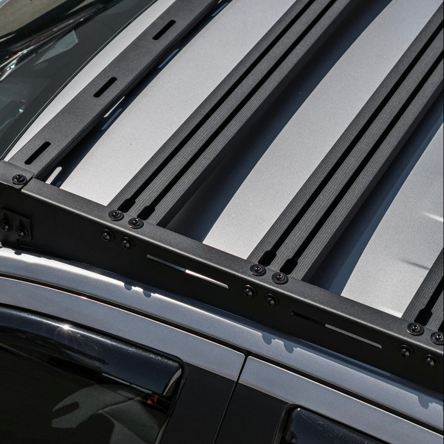 2024-Up Ford Ranger Carbon Steel Black Top Roof Rack Cargo Carrier