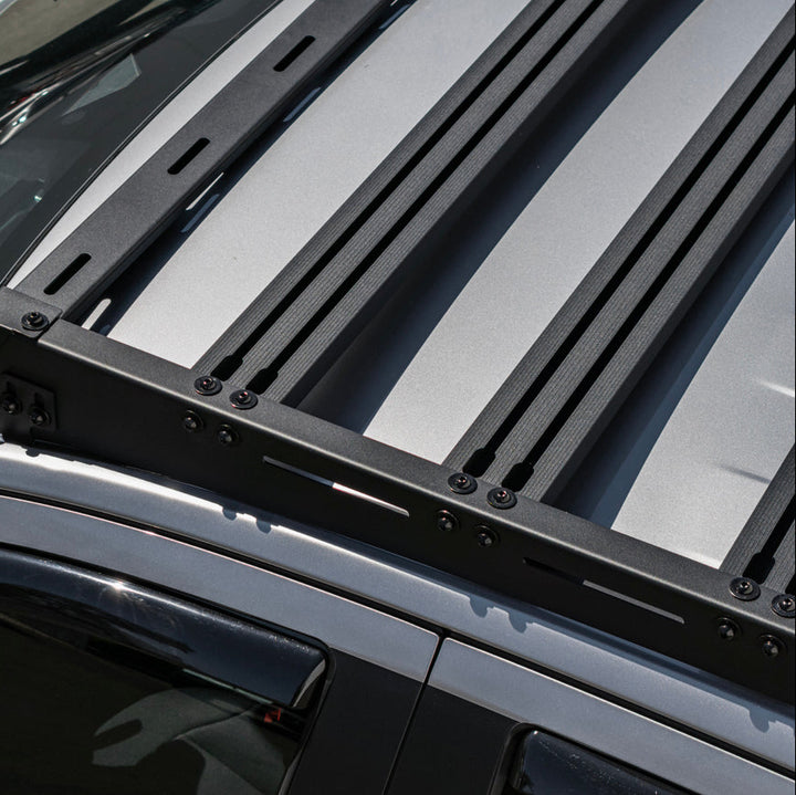 2024-Up Ford Ranger Carbon Steel Black Top Roof Rack Cargo Carrier