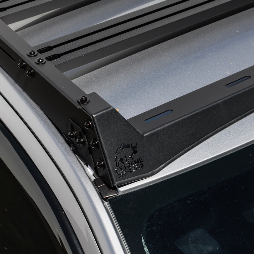 2024-Up Ford Ranger Carbon Steel Black Top Roof Rack Cargo Carrier