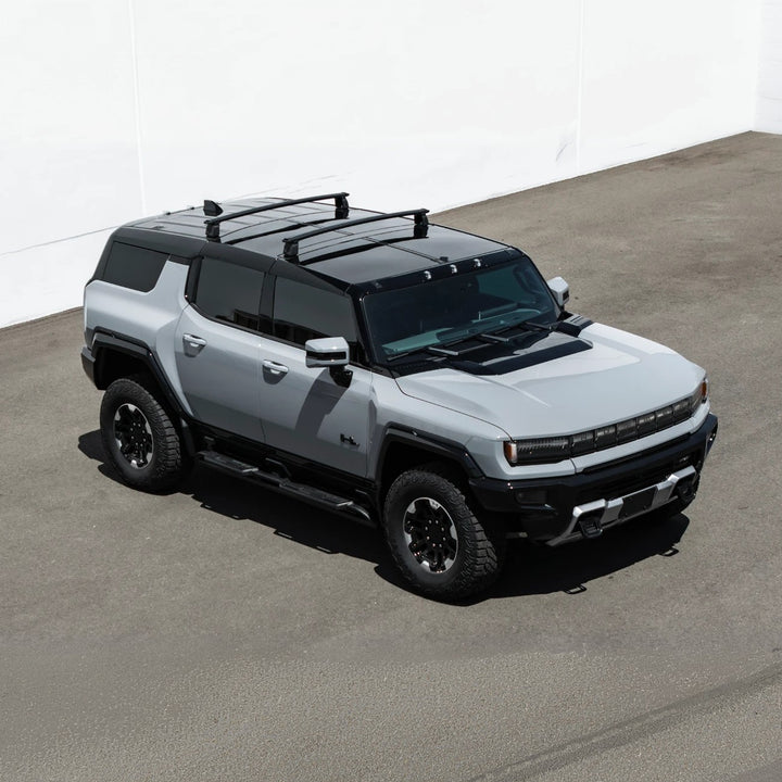 2022-Up GMC Hummer EV | Aluminum Roof Mounted Cargo &amp; Luggage Cross Rail Rack