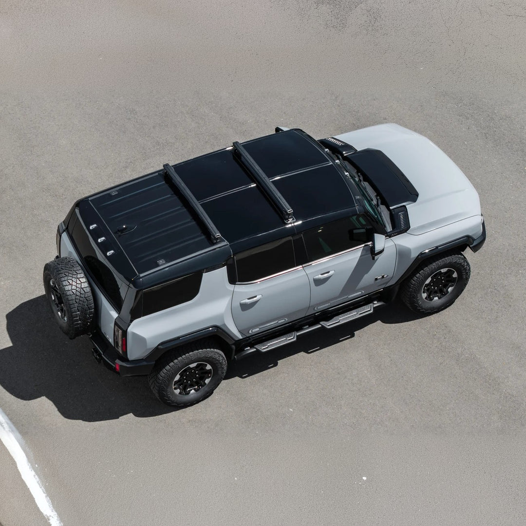 2022-Up GMC Hummer EV | Aluminum Roof Mounted Cargo &amp; Luggage Cross Rail Rack