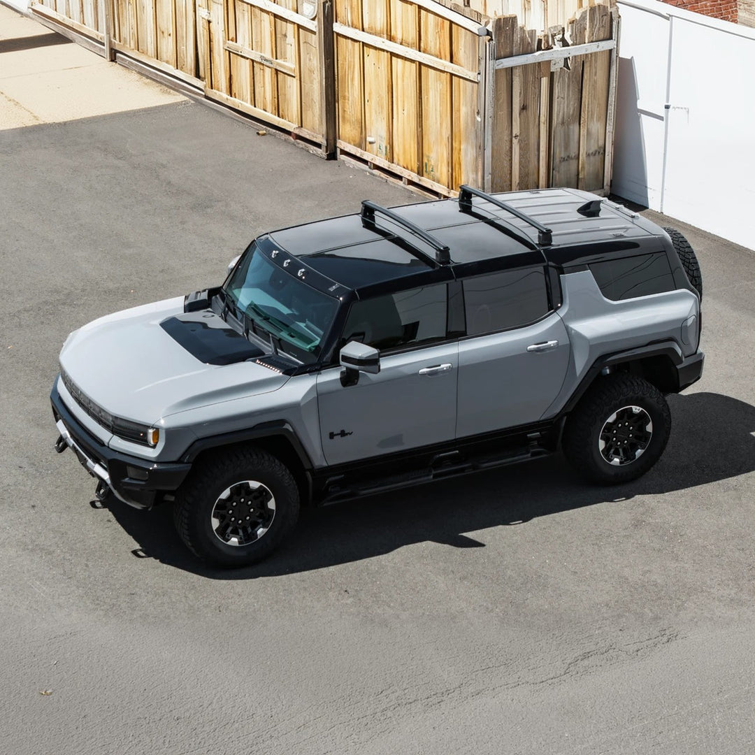 2022-Up GMC Hummer EV | Aluminum Roof Mounted Cargo &amp; Luggage Cross Rail Rack