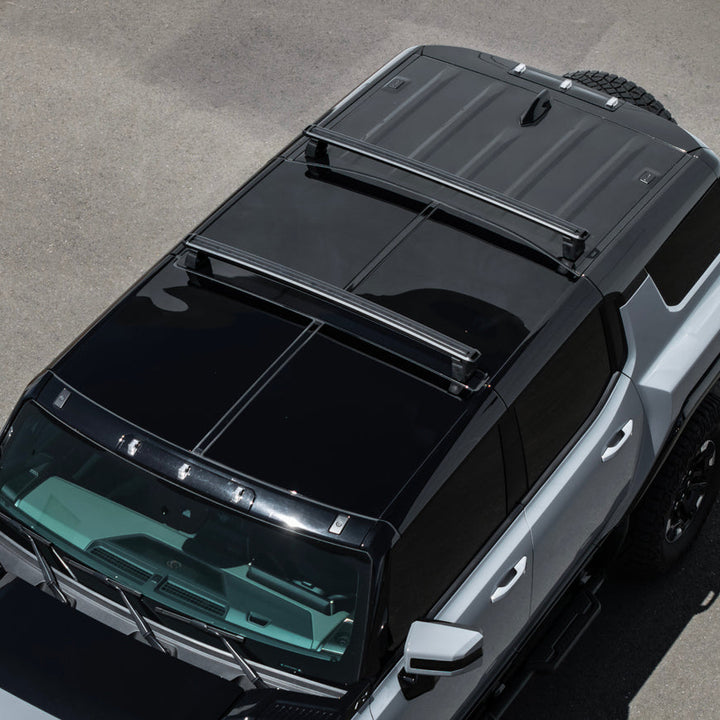 2022-Up GMC Hummer EV | Aluminum Roof Mounted Cargo &amp; Luggage Cross Rail Rack