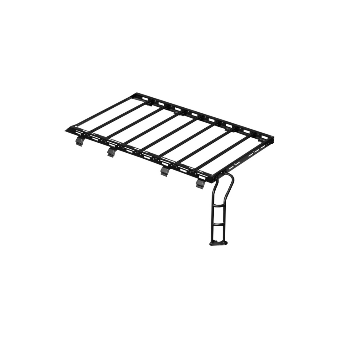2018-Up Jeep Wrangler JL Carbon Steel Black Roof Rack Side Access Ladder