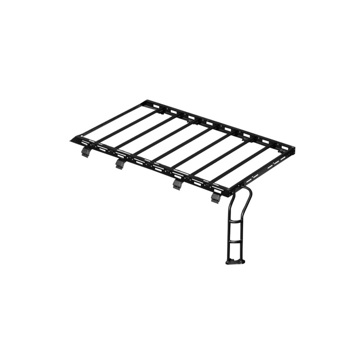 2018-Up Jeep Wrangler JL Carbon Steel Black Roof Rack Side Access Ladder