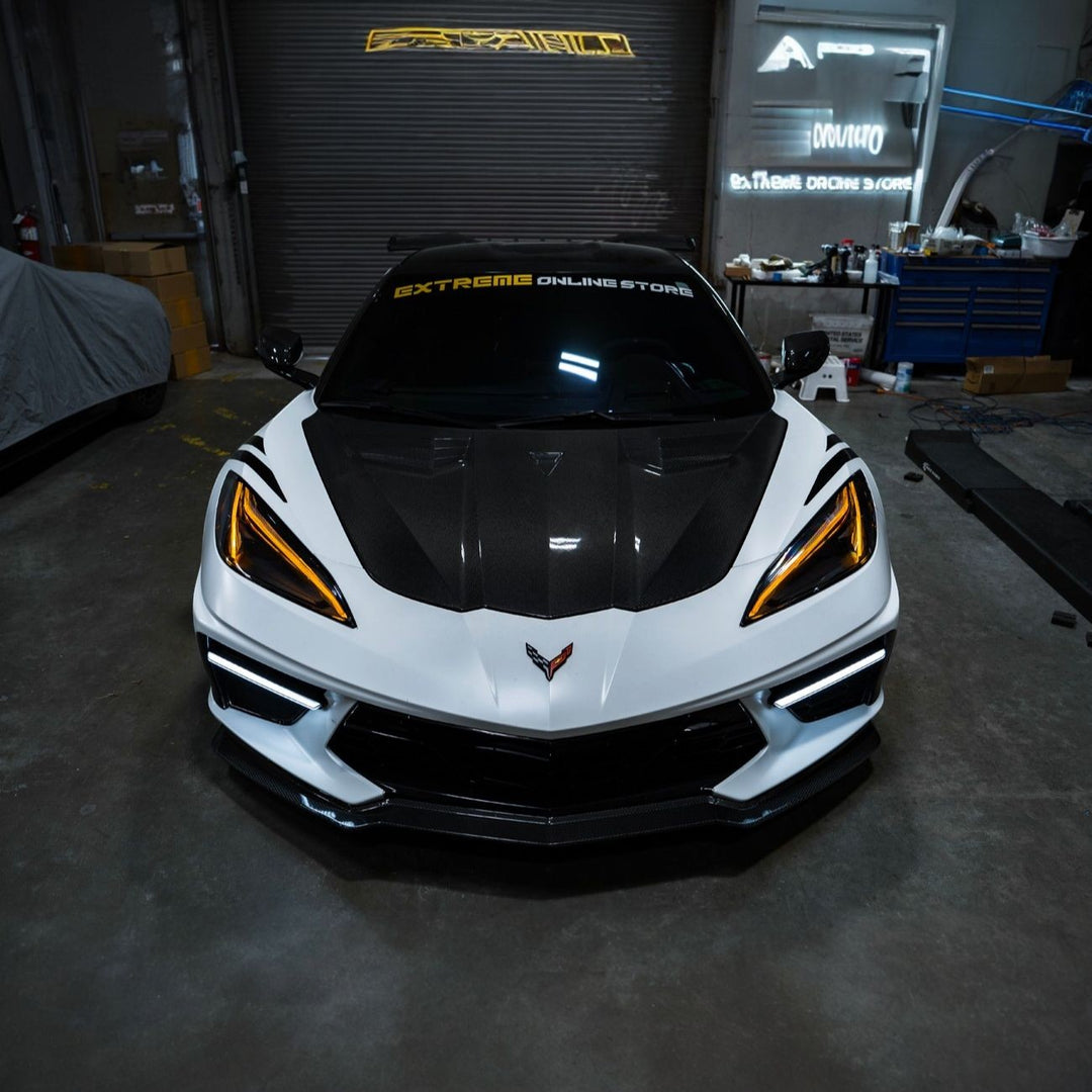 Corvette C8 GT Style Amber LED DRL Module Set DRL-1395-AMBER