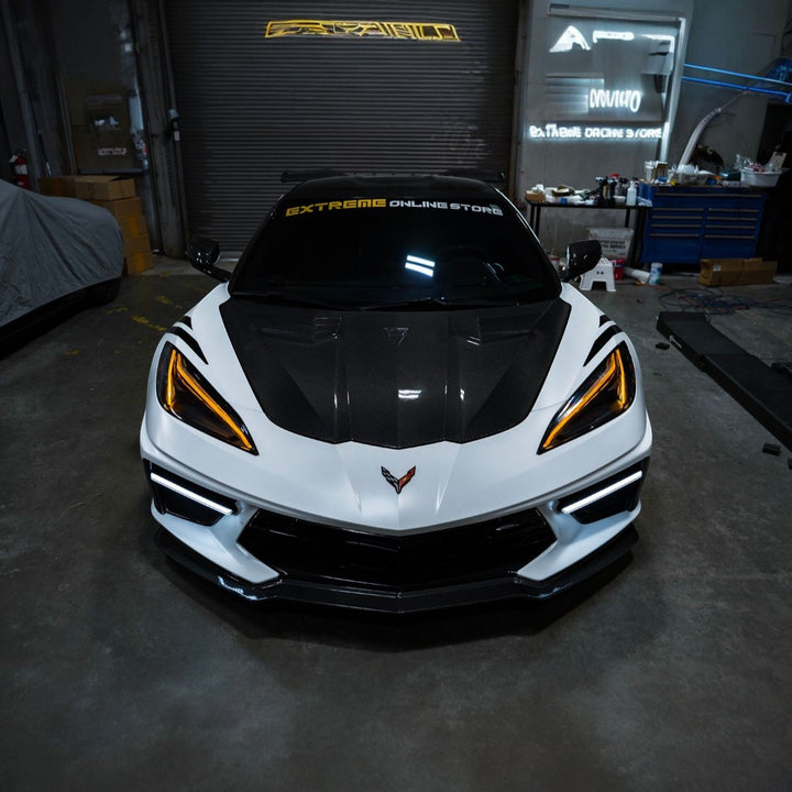 Corvette C8 GT Style Amber LED DRL Module Set DRL-1395-AMBER
