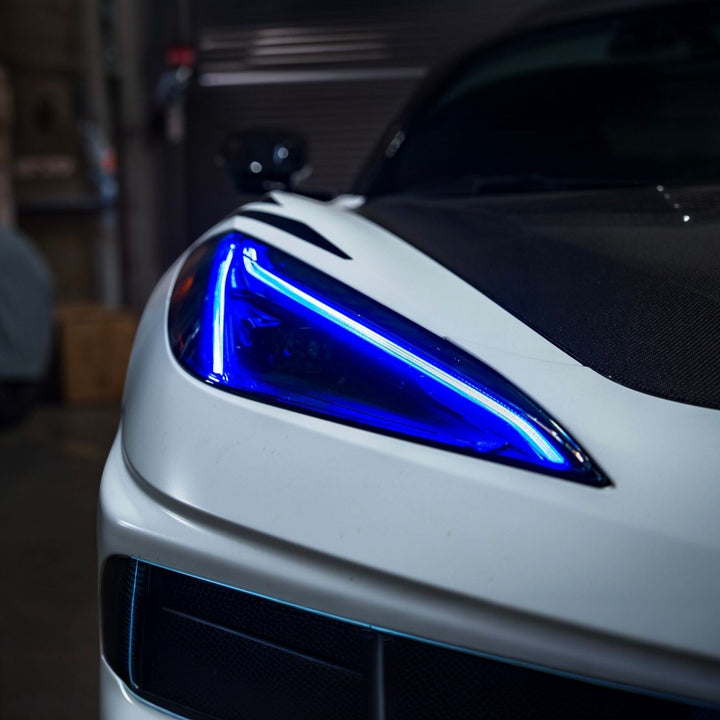 Corvette C8 GT Style Amber LED DRL Module Set DRL-1395-BLUE
