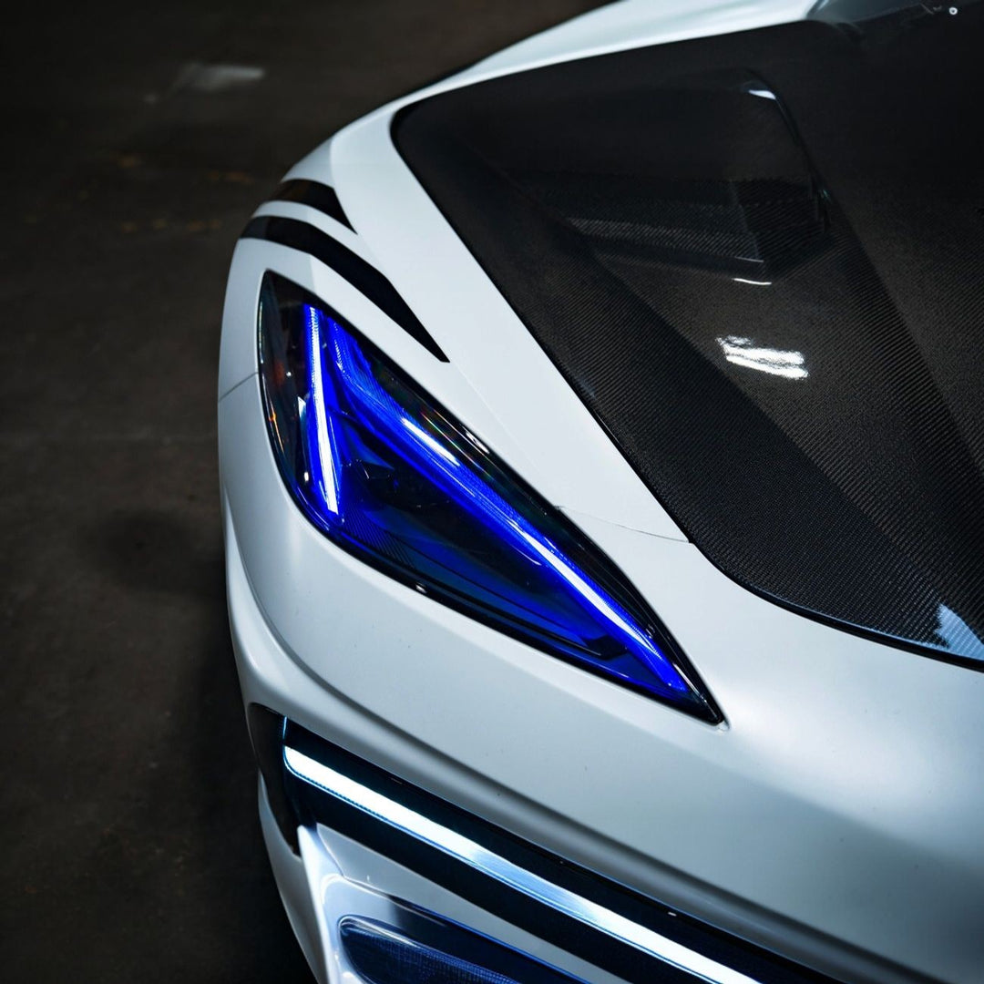 Corvette C8 GT Style Amber LED DRL Module Set DRL-1395-BLUE