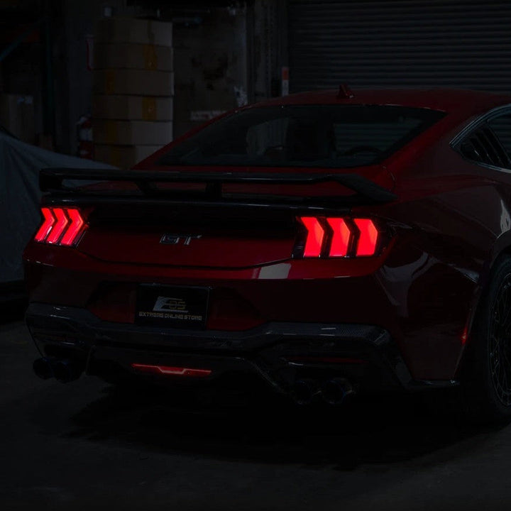2024-Up Ford Mustang S650 EURO Sequential Signal LED Smoked Rear Taillights